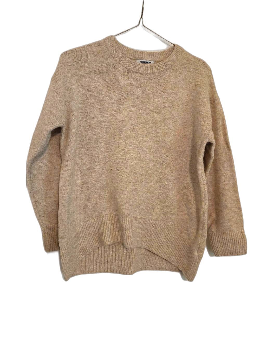 Old Navy Women's Beige Crewneck Sweater